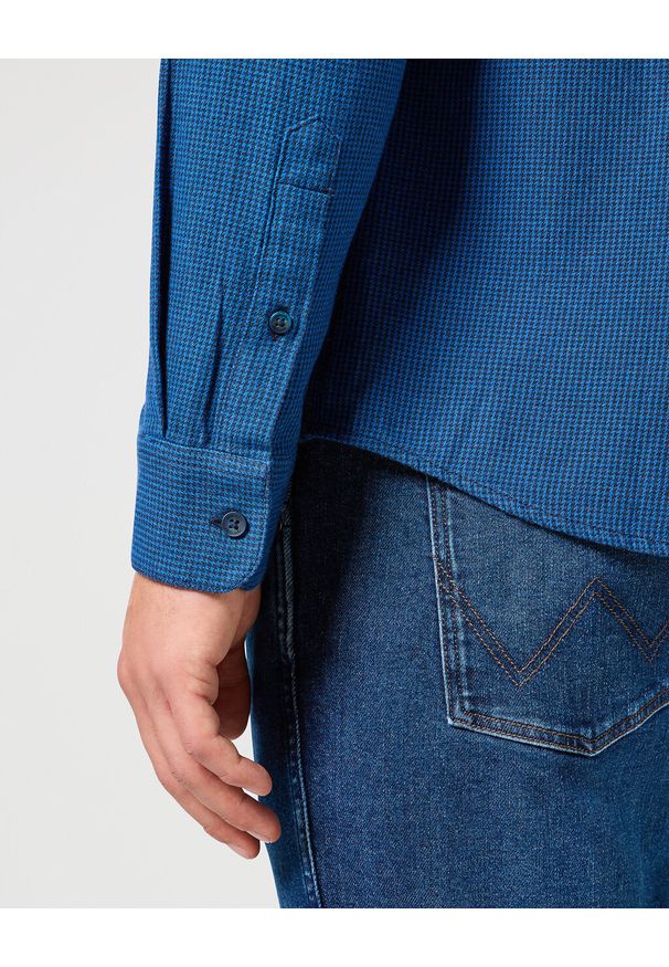 Wrangler - WRANGLER MĘSKA KOSZULA 1 PKT FLANNEL SHIRT WRANGLER BLUE 112357220 W564018059