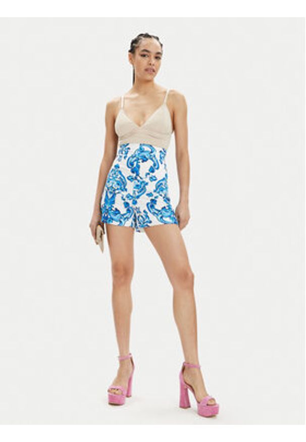 Marciano Guess Szorty materiałowe 4GGD05 9708Z Kolorowy Slim Fit. Materiał: lyocell. Wzór: kolorowy
