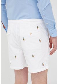 Polo Ralph Lauren szorty 710862778001 męskie kolor biały. Okazja: na co dzień. Kolor: biały. Materiał: tkanina. Styl: casual #4