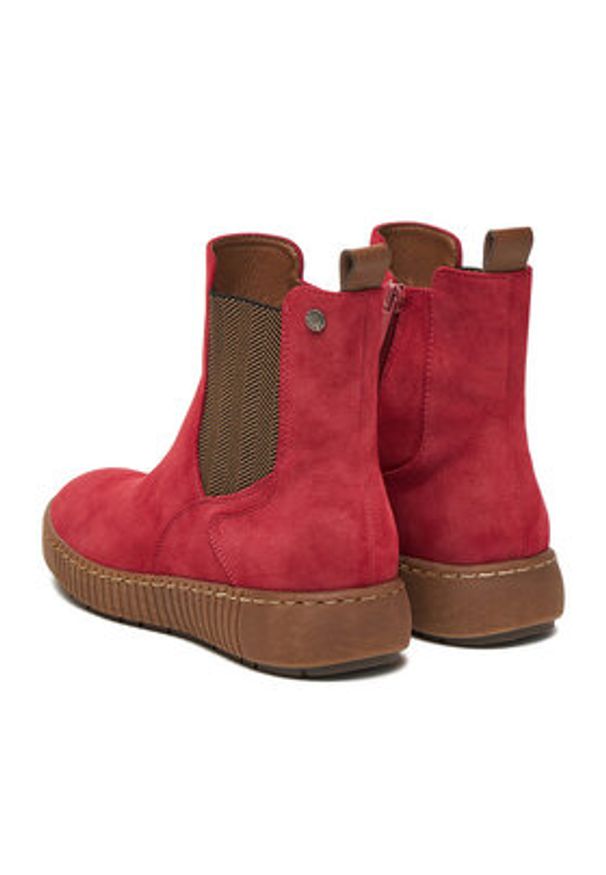 Go Soft Botki CEO-WS5586-07 Czerwony. Kolor: czerwony. Materiał: skóra