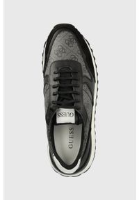 Guess sneakersy Varese kolor czarny. Nosek buta: okrągły. Zapięcie: sznurówki. Kolor: czarny. Materiał: guma #5