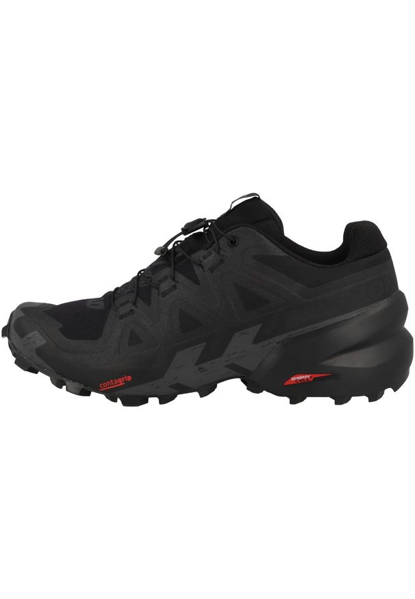 salomon - Buty do biegania męskie Salomon Speedcross 6 Wide. Kolor: czarny. Materiał: syntetyk, materiał. Szerokość cholewki: normalna. Model: Salomon Speedcross. Sport: bieganie