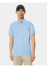 Marc O'Polo Polo M22 2496 53190 Błękitny Slim Fit. Typ kołnierza: polo. Kolor: niebieski. Materiał: bawełna