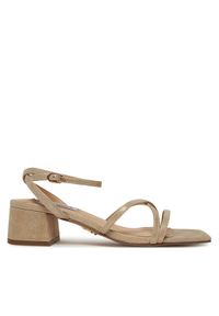 Steve Madden Sandały Gleams SM11003712 Beżowy. Kolor: beżowy. Materiał: zamsz, skóra