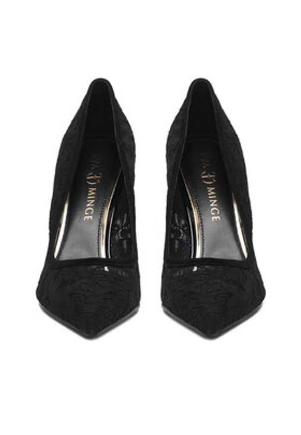 Eva Minge Szpilki EO-LINA-01-01 Czarny. Kolor: czarny. Materiał: materiał. Obcas: na szpilce