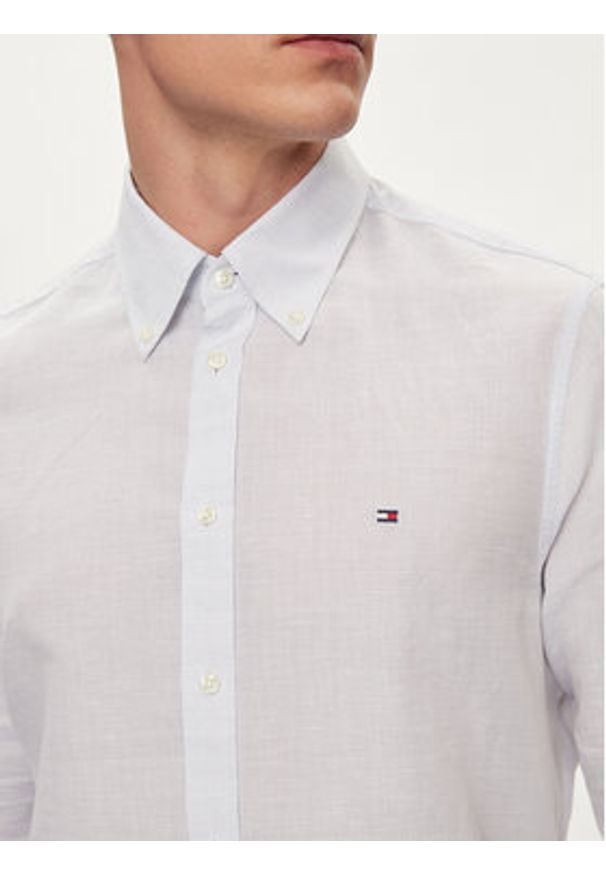 TOMMY HILFIGER - Tommy Hilfiger Koszula MW0MW34632 Błękitny Slim Fit. Kolor: niebieski. Materiał: bawełna