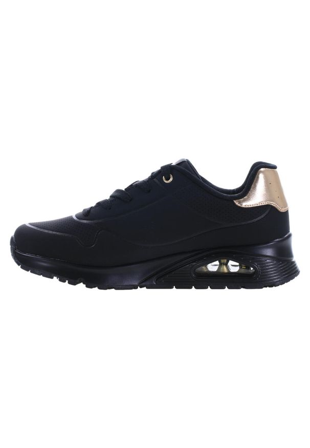 skechers - Buty na co dzień unisex SKECHERS UNO GEN 1 SHIMMER eko skóra. Okazja: na co dzień. Kolor: czarny. Materiał: skóra. Model: Skechers Sport. Sport: turystyka piesza
