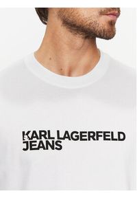 Karl Lagerfeld Jeans T-Shirt 235D1707 Biały Regular Fit. Kolor: biały. Materiał: bawełna #4