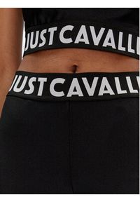 Just Cavalli Legginsy 76PAC100 Czarny Skinny Fit. Kolor: czarny. Materiał: syntetyk #5