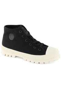 Big-Star - Trampki za kostkę sznurowane czarne Big Star OO274008. Wysokość cholewki: za kostkę. Kolor: czarny #1