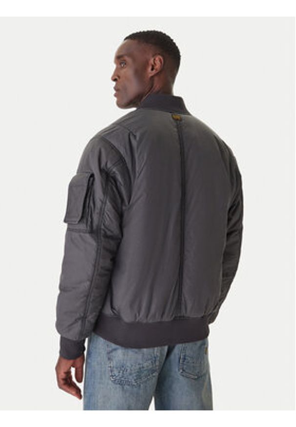 G-Star RAW - G-Star Raw Kurtka bomber GA-1 D26882-E063 Szary Regular Fit. Kolor: szary. Materiał: syntetyk