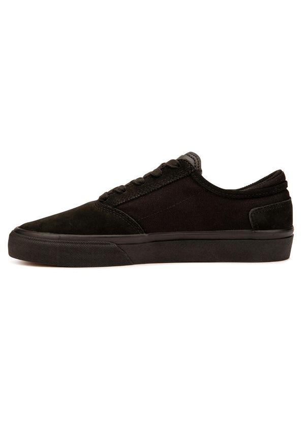 Decathlon - Buty wulkanizowane na deskorolkę dla dorosłych Vulca 500 II czarne. Kolor: czarny. Materiał: skóra, kauczuk. Sport: skateboard