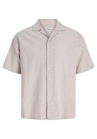 Jack & Jones Koszula Breeze 12288594 Beżowy Relaxed Fit. Kolor: beżowy. Materiał: bawełna #1