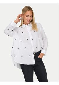 only - ONLY Koszula 15283743 Biały Box Fit. Kolor: biały. Materiał: bawełna #7