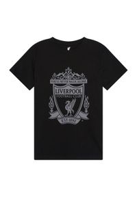 LIVERPOOL FC - koszulka dziecięca Liverpool FC - Czarna. Kolor: czarny. Materiał: bawełna