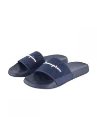 Klapki męskie na basen Champion Slide granatowe. Kolor: niebieski. Sezon: lato. Sport: pływanie #2