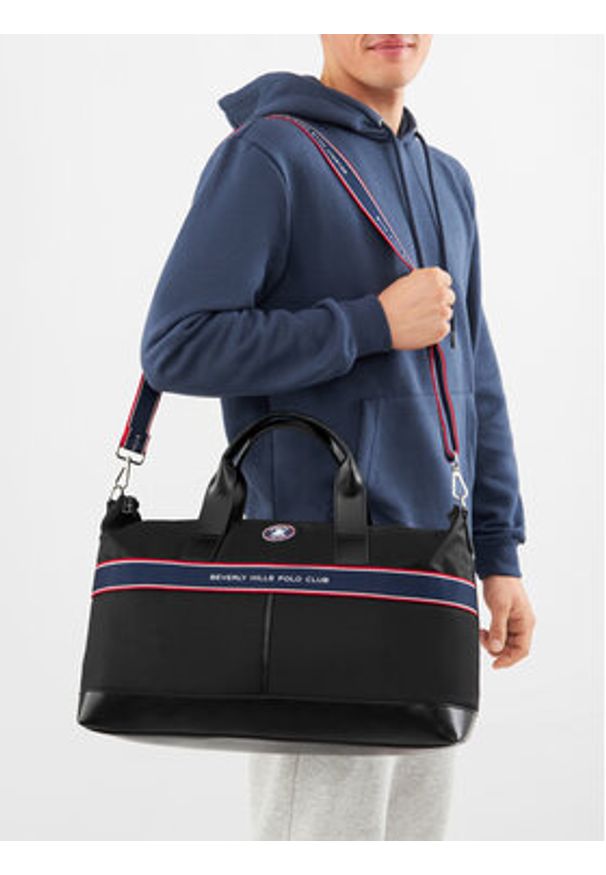 Beverly Hills Polo Club Torba BHPC-M-004-CCC-05 Czarny. Kolor: czarny. Materiał: poliester, materiał