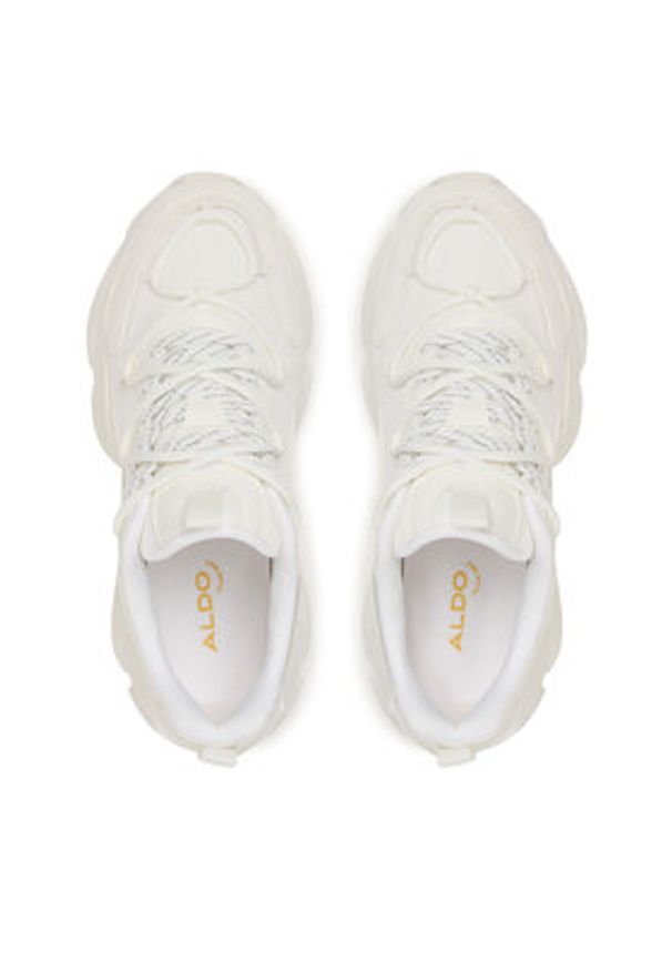 Aldo Sneakersy Andree 13812546 Biały. Kolor: biały. Materiał: skóra