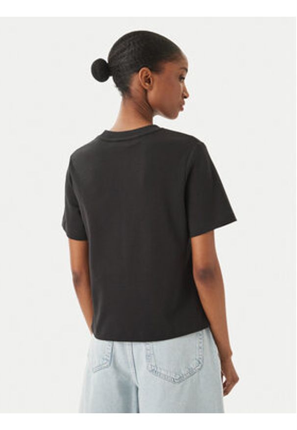 TOMMY HILFIGER - Tommy Hilfiger T-Shirt WW0WW49646 Czarny Boxy Fit. Kolor: czarny. Materiał: bawełna