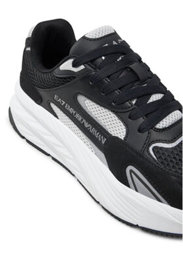 EA7 Emporio Armani Sneakersy X8X178 XK382 U034 Czarny. Kolor: czarny. Materiał: materiał