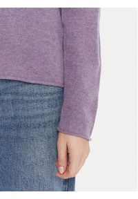 TOMMY HILFIGER - Tommy Hilfiger Sweter WW0WW40264 Fioletowy Regular Fit. Kolor: fioletowy. Materiał: wełna