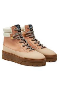 Pollini Trzewiki SA21274G0LTH461A Beżowy. Kolor: beżowy. Materiał: skóra #6