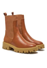 only - ONLY Botki 15329824 Brązowy. Kolor: brązowy. Materiał: skóra #2