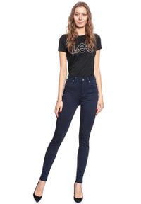 Lee - SPODNIE DAMSKIE LEE SCARLETT SUPER HIGH BLACK INDIGO L30LELLJ #5