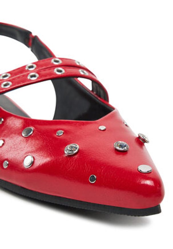 ONLY Shoes Sandały OnLaura-5 15340903 Czerwony. Kolor: czerwony. Materiał: skóra