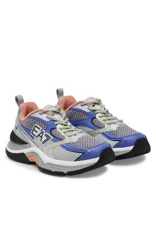 EA7 Emporio Armani Sneakersy X8X249 XK446 D140 Kolorowy. Materiał: skóra. Wzór: kolorowy