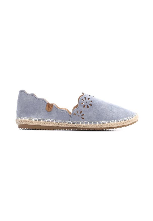 Born2be - Niebieskie Espadryle Undefeatability. Nosek buta: okrągły. Zapięcie: bez zapięcia. Kolor: niebieski. Materiał: jeans. Szerokość cholewki: normalna. Wzór: kwiaty. Sezon: lato. Obcas: na płaskiej podeszwie