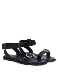 BOSS Sandały Charlize 50563332 Czarny. Kolor: czarny. Materiał: skóra #2