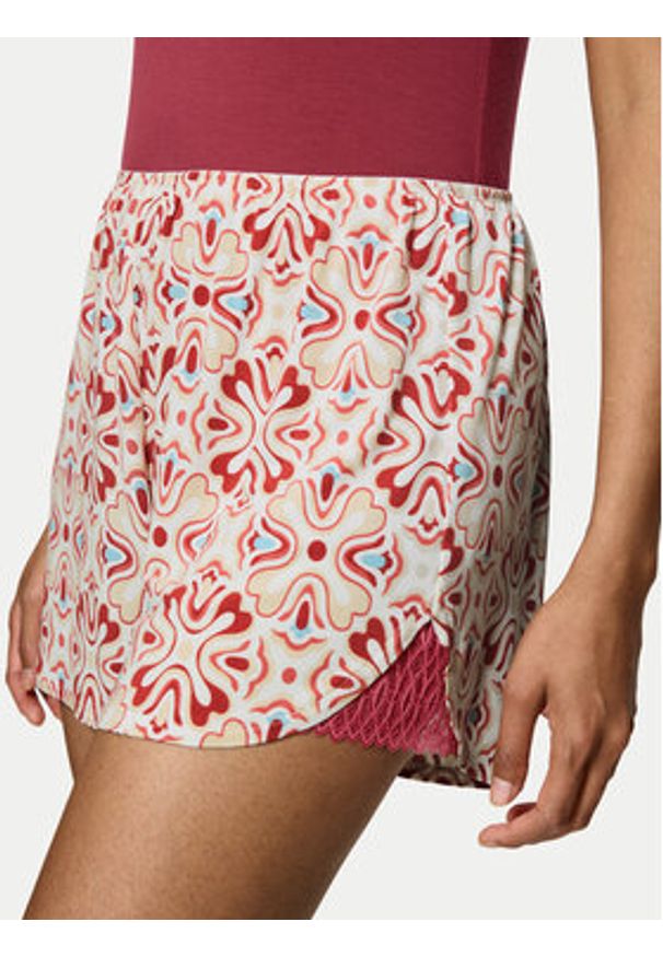 Triumph Szorty piżamowe Aura Spotlight 10221415 Kolorowy Relaxed Fit. Wzór: kolorowy