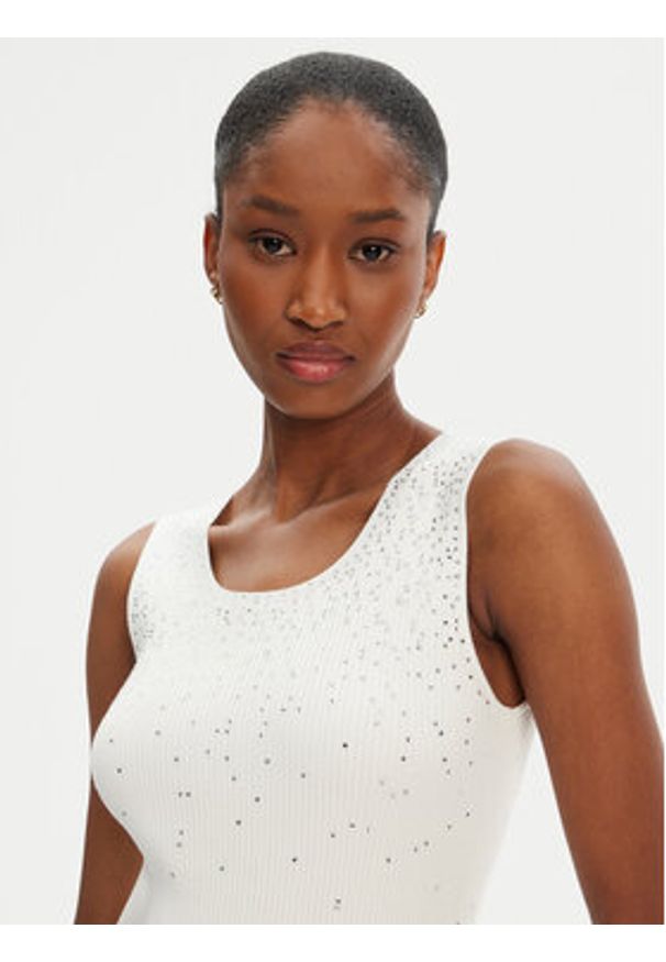 Marciano Guess Top 5RGR47 5821Z Écru Regular Fit. Materiał: wiskoza