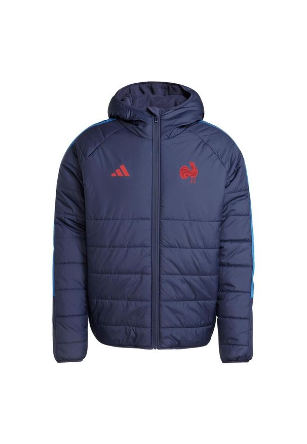 Adidas - Kurtka France Winter. Kolor: niebieski. Materiał: materiał
