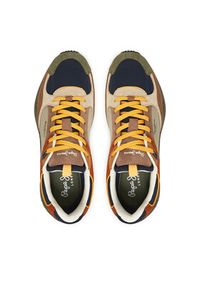 Pepe Jeans Sneakersy Marlon Sports M PMS600002 Brązowy. Kolor: brązowy. Materiał: zamsz, skóra