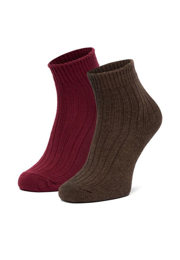 Nine West Skarpety długie CEO_LA_NW_12744_Z_AW25 (2-PACK) Brązowy. Kolor: brązowy. Materiał: poliamid, nylon