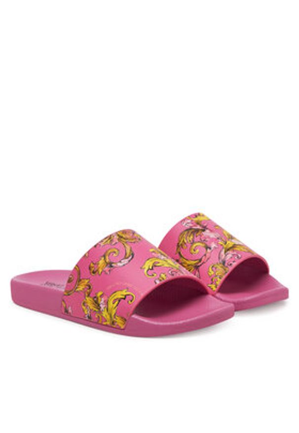 Versace Jeans Couture Klapki 78VA3SQ3 Różowy. Kolor: różowy. Materiał: syntetyk