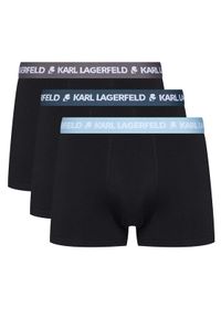 Karl Lagerfeld - KARL LAGERFELD Komplet 3 par bokserek A1M47021 Czarny. Kolor: czarny. Materiał: bawełna