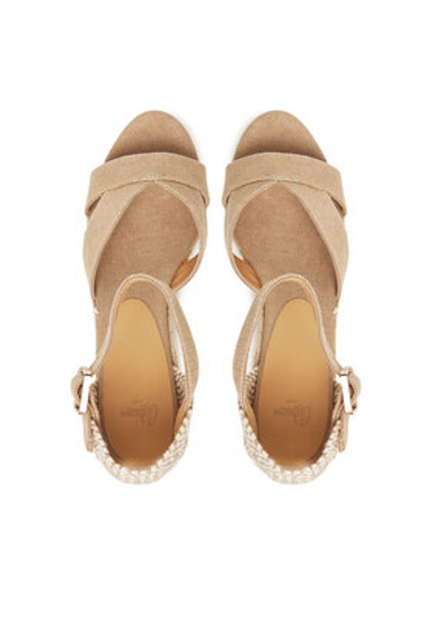 Castañer Espadryle Bruna/9/002 025678 Beżowy. Kolor: beżowy. Materiał: materiał