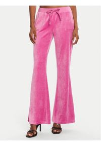 Juicy Couture Spodnie dresowe Caisa JCSEBJ008G Różowy Slim Fit. Kolor: różowy. Materiał: bawełna