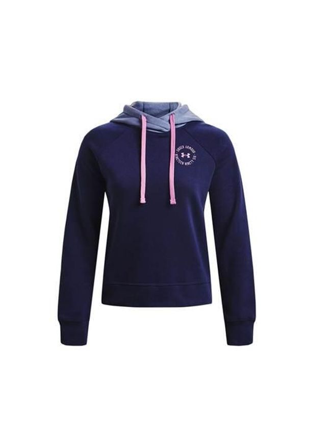 Bluza sportowa damska Under Armour Rival Fleece CB Hoodie. Typ kołnierza: kaptur. Kolor: różowy, wielokolorowy