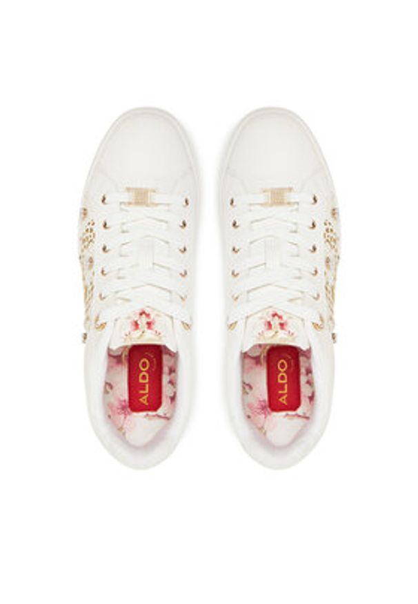 Aldo Sneakersy Leonia 13918735 Biały. Kolor: biały. Materiał: skóra