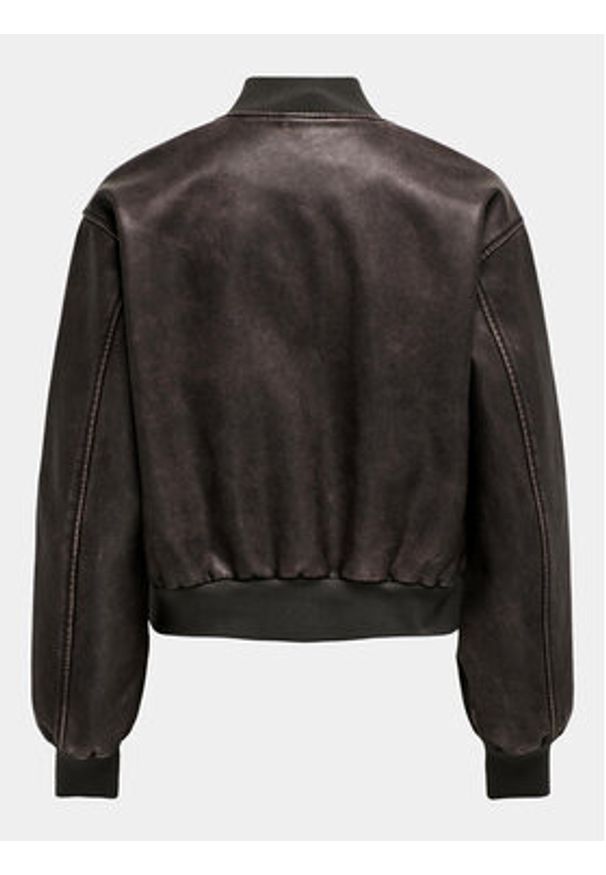 only - ONLY Kurtka z imitacji skóry Jane 15314240 Brązowy Loose Fit. Kolor: brązowy. Materiał: skóra