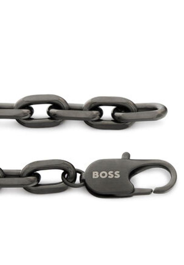 BOSS Bransoletka Kane 1580502M Szary. Materiał: metalowe. Kolor: szary