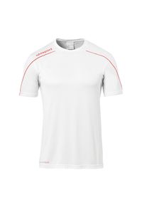 UHLSPORT - Koszulka sportowa męska Uhlsport Stream 22. Kolor: biały, czerwony, wielokolorowy. Materiał: poliester. Długość rękawa: krótki rękaw. Długość: krótkie