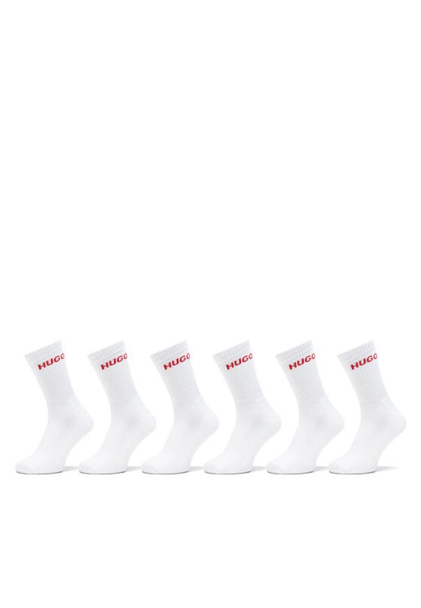 Hugo - HUGO Skarpety długie 50510187 Biały. Kolor: biały. Materiał: bawełna