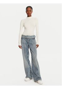 Hugo - HUGO Sweter Sarmie_B 50522578 Écru Slim Fit. Materiał: syntetyk #5