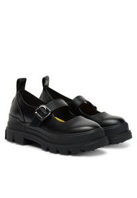 Buffalo Półbuty Aspha Loafer Buckle Os 1620046 Czarny. Kolor: czarny. Materiał: skóra