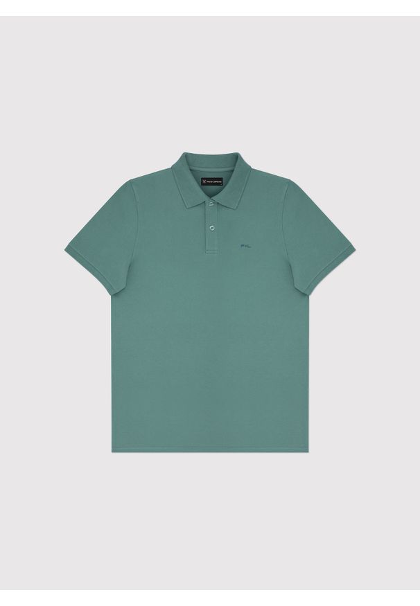 Pako Lorente - PAKO LORENTE - T-shirt polo w morskim kolorze. Typ kołnierza: polo. Kolor: biały, morski, czarny, różowy. Materiał: bawełna, elastan